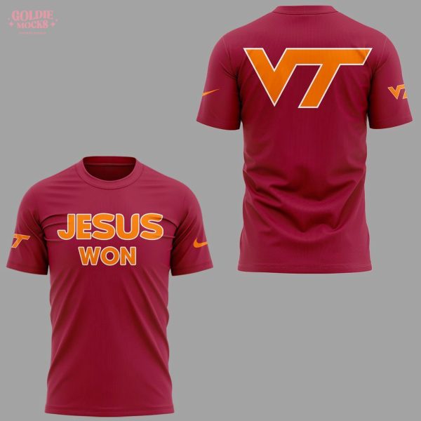 Virginia Tech JESUS WON 2025 For Fans T-Shirt
