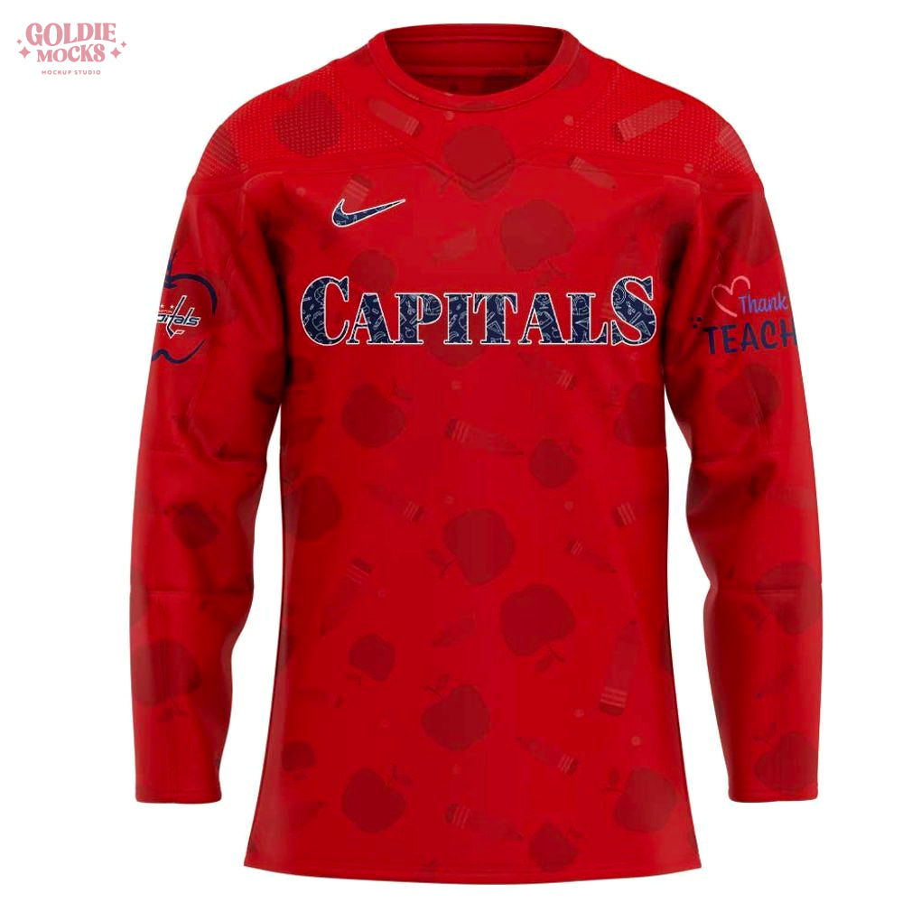Washington Capitals Teacher Appreciation Day 2025 Jersey Washington Capitals Teacher Appreciation Day 2025 Jersey