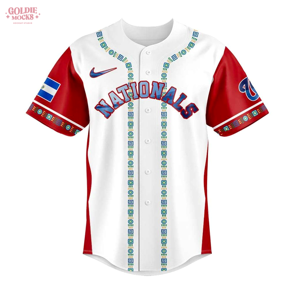 Washington Nationals Salvadoran Heritage Night 2025 Special Jersey Washington Nationals Salvadoran Heritage Night 2025 Special Jersey