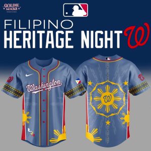 Washington Nationals x Filipino Heritage Night 2025 Special Jersey