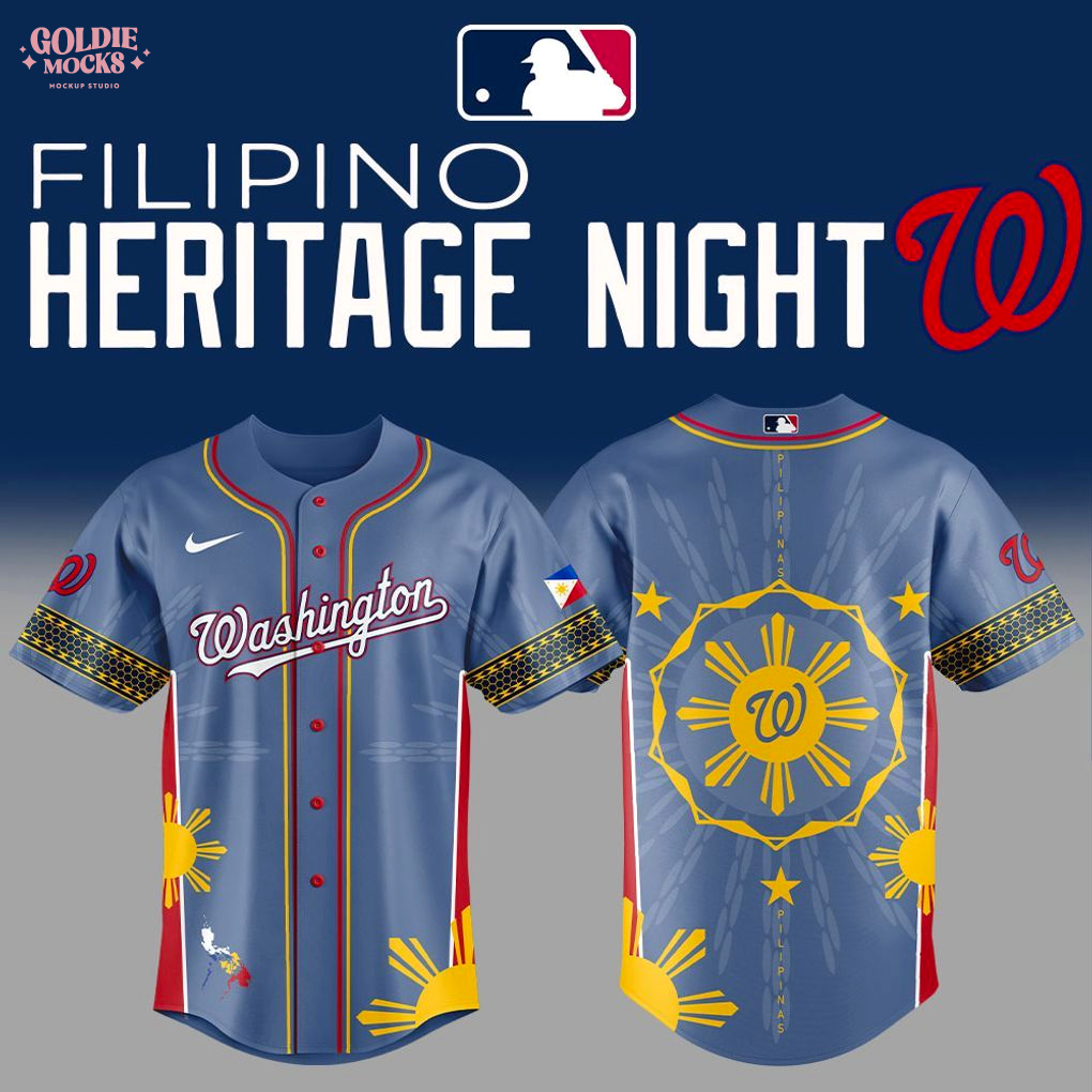 Washington Nationals x Filipino Heritage Night 2025 Special Jersey Washington Nationals x Filipino Heritage Night 2025 Special Jersey