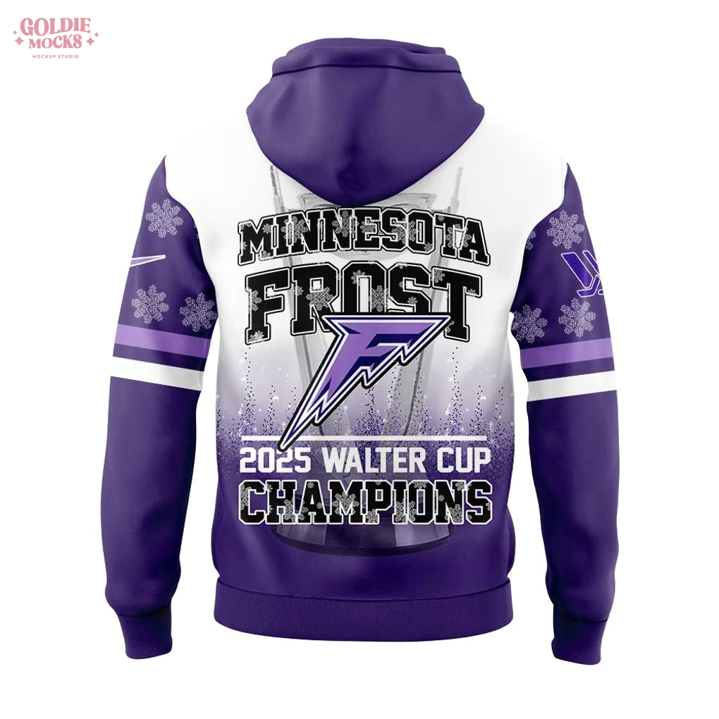 Water Cup Champions 2025 Minnesota Frost Hoodie Water Cup Champions 2025 Minnesota Frost Hoodie