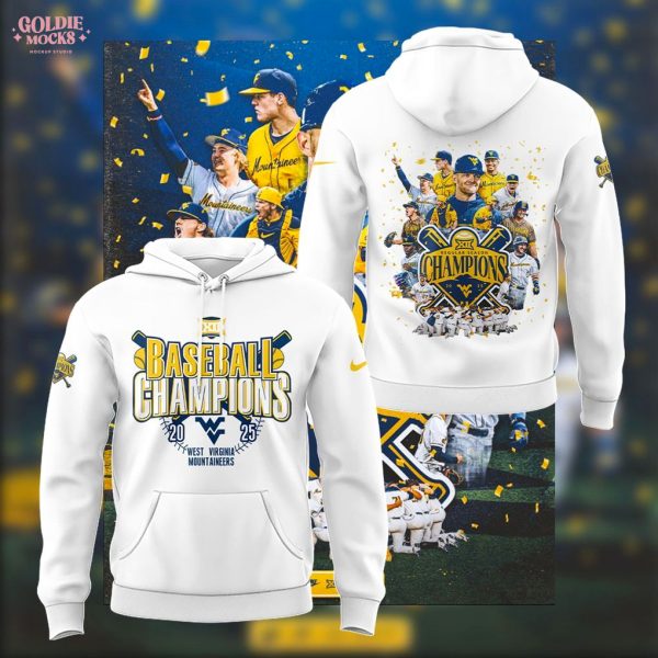 West Virginia Mountaineers Big 12 Champions Teams Hoodie