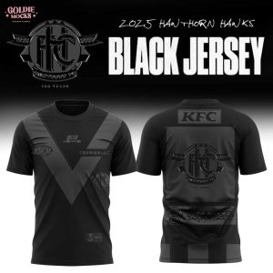 2025 Hawthorn Hawks Back In Black Jersey