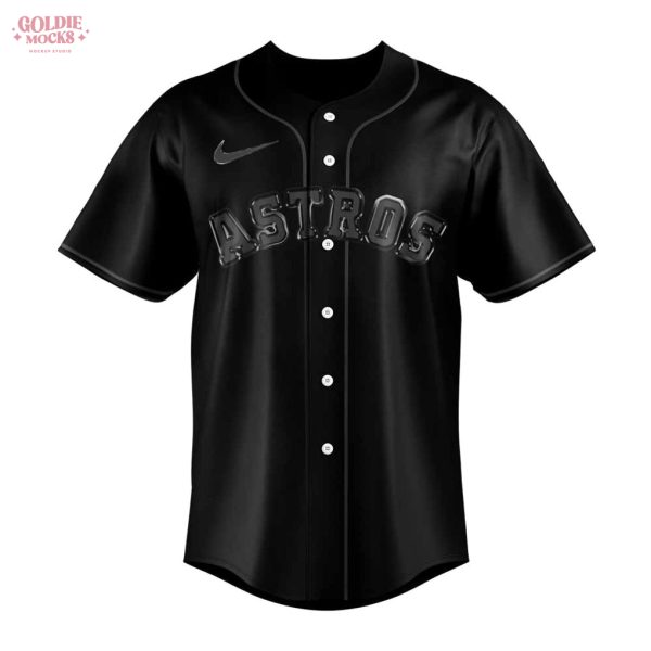 2025 Houston Astros Back In Black Jersey