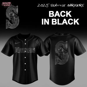 2025 Seattle Mariners Back In Black Jersey