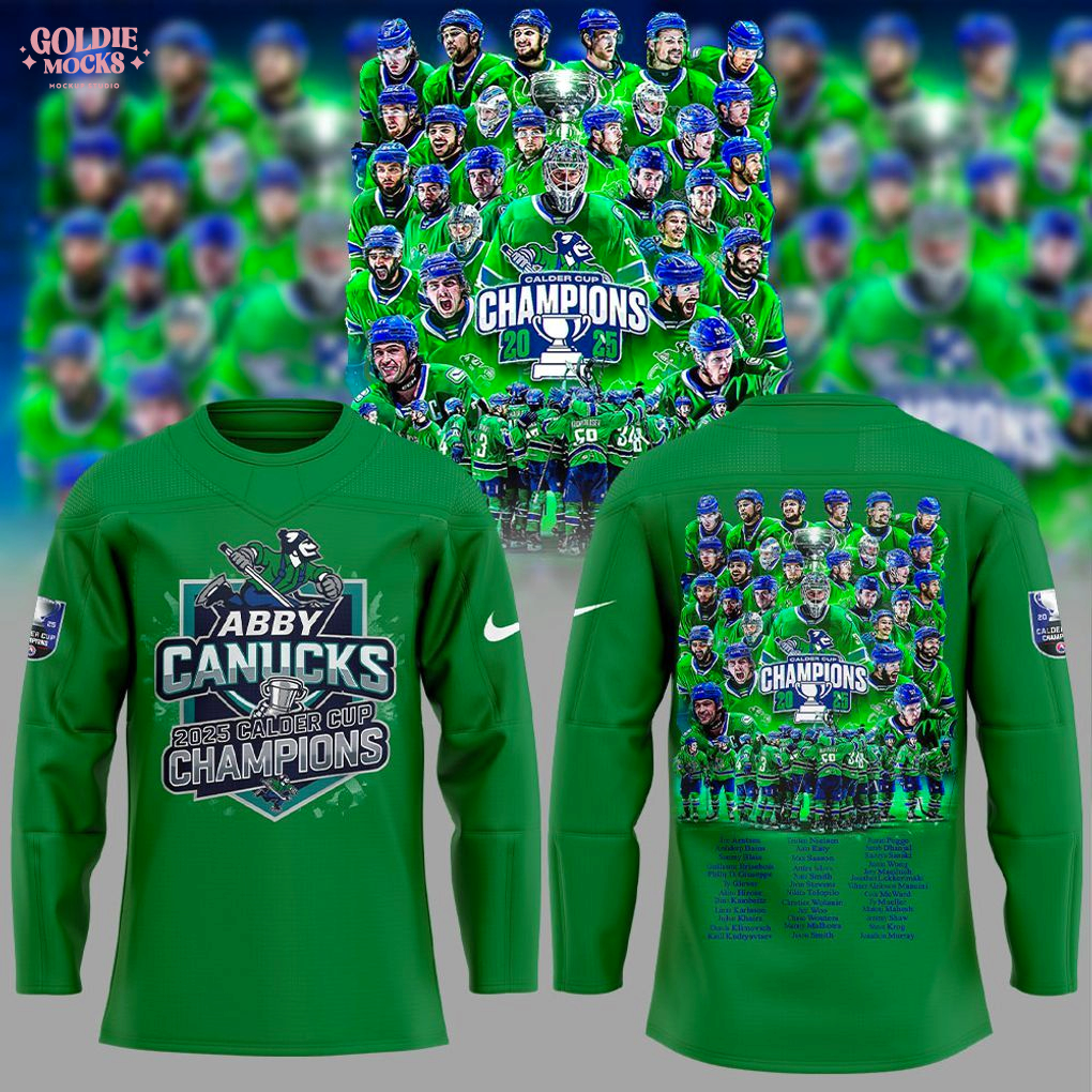 Abbotsford Canucks 2025 Calder Cup Champions Hockey Jersey Abbotsford Canucks 2025 Calder Cup Champions Hockey Jersey