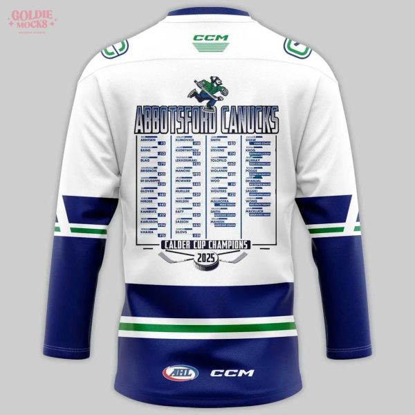 Abbotsford Canucks CALDER CUP CHAMPIONS 2025 Hockey Jersey