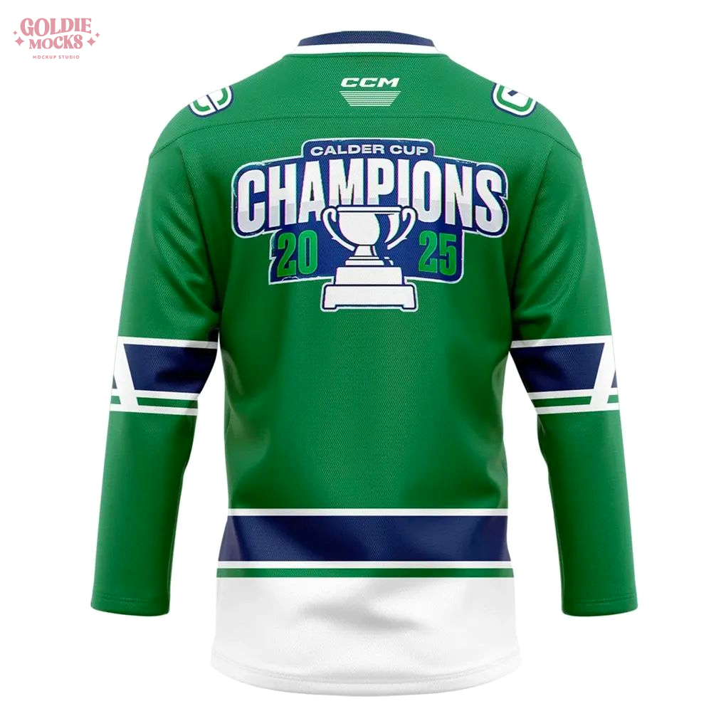 Abbotsford Canucks x Calder Cup Champions Hockey Jersey 2025 Abbotsford Canucks x Calder Cup Champions Hockey Jersey 2025