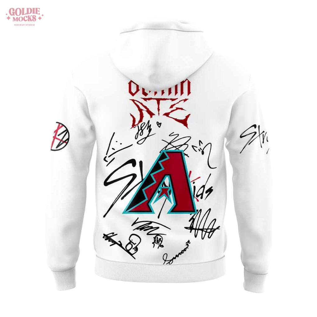 Arizona Diamondbacks x Stray Kids ATE Tour Signature All Team For Fans 2025 Hoodie Arizona Diamondbacks x Stray Kids ATE Tour Signature All Team For Fans 2025 Hoodie