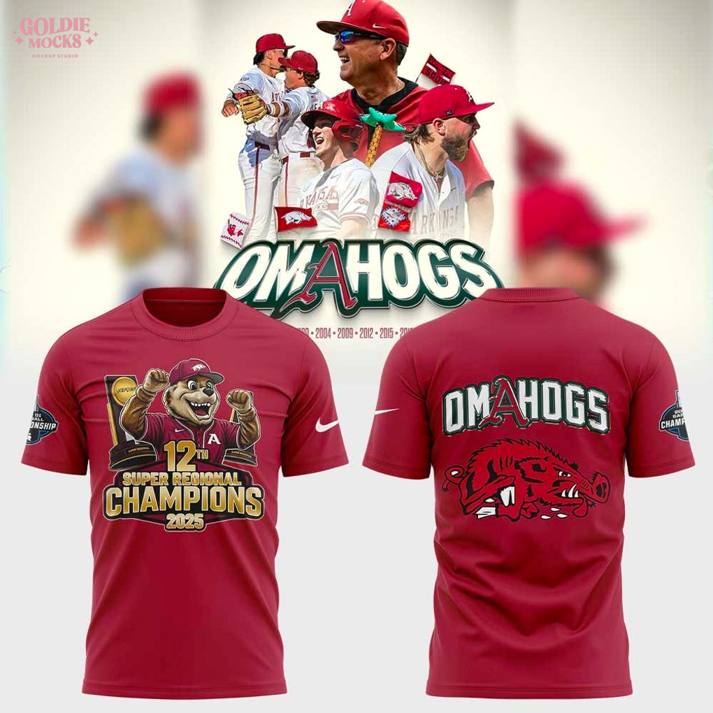 Arkansas Razorbacks 2025 Super Regional Champions For Fans T-Shirt Arkansas Razorbacks 2025 Super Regional Champions For Fans T-Shirt