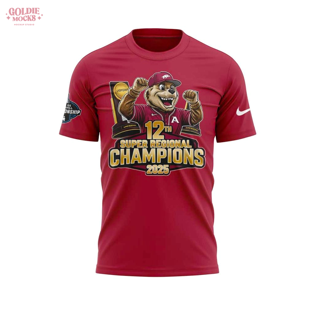 Arkansas Razorbacks 2025 Super Regional Champions For Fans T-Shirt Arkansas Razorbacks 2025 Super Regional Champions For Fans T-Shirt
