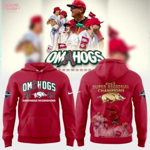 Arkansas Razorbacks 2025 Super Regional Champions Special Hoodie
