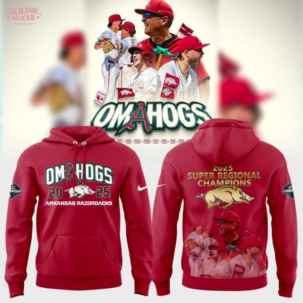 Arkansas Razorbacks 2025 Super Regional Champions Special Hoodie