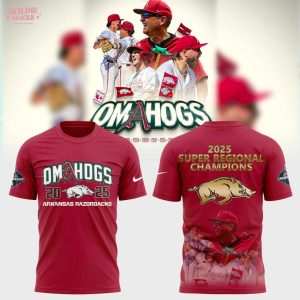 Arkansas Razorbacks 2025 Super Regional Champions Special Hoodie