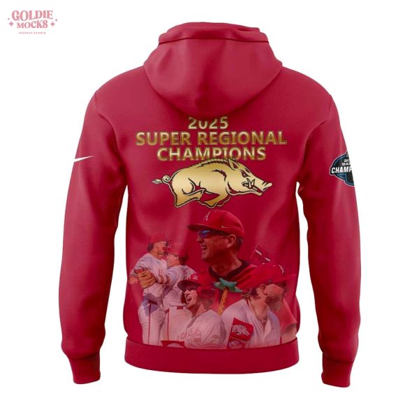 Arkansas Razorbacks 2025 Super Regional Champions Special Hoodie