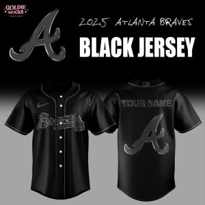 Atlanta Braves Back In Black 2025 Jersey