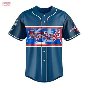 Atlanta Braves Peace up A-Town Down Jersey