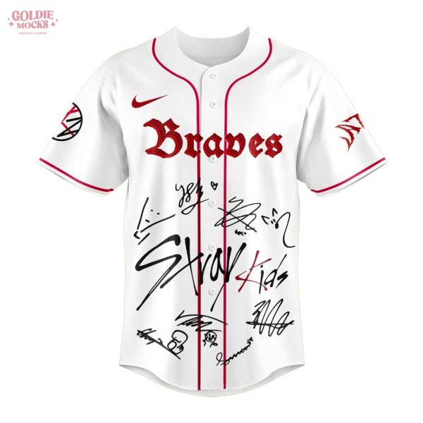 Atlanta Braves x Stray Kids ATE Tour Signature All Team For Fans 2025 Jersey