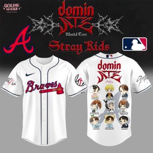Atlanta Braves x Stray Kids Domin ATE Tour 2025 Chibi All Team Jersey