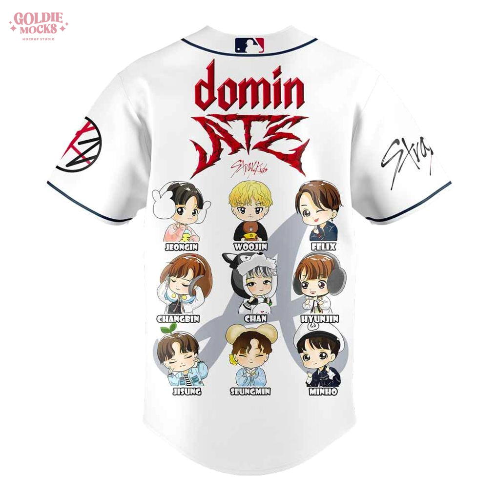 Atlanta Braves x Stray Kids Domin ATE Tour 2025 Chibi All Team Jersey Atlanta Braves x Stray Kids Domin ATE Tour 2025 Chibi All Team Jersey