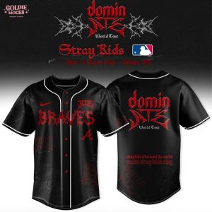 Atlanta Braves x Stray Kids Dominate World Tour 2025 All Team Jersey