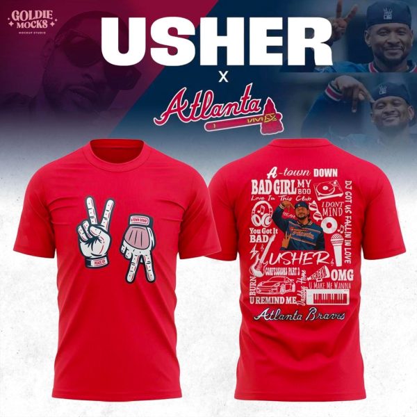 Atlanta Braves x Usher Night 2025 Red Shirt