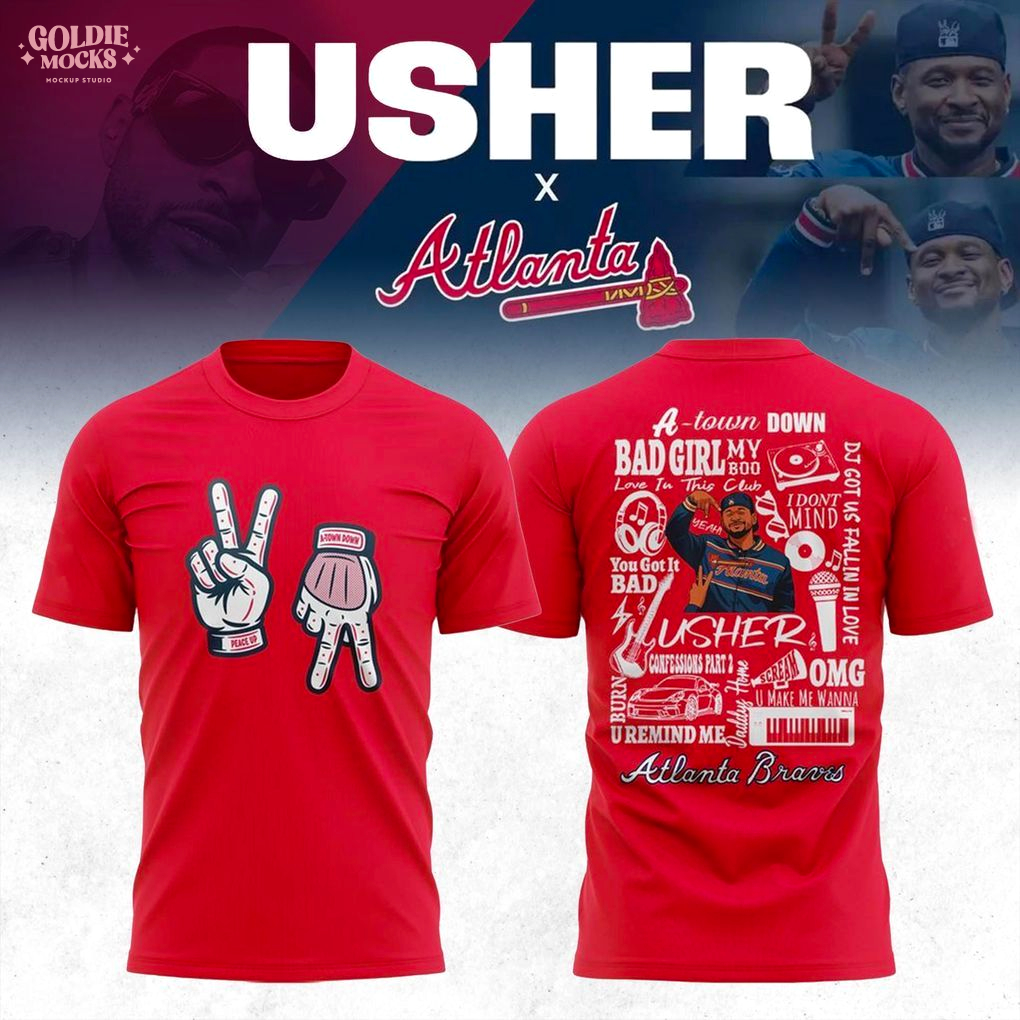 Atlanta Braves x Usher Night 2025 Red Shirt Atlanta Braves x Usher Night 2025 Red Shirt