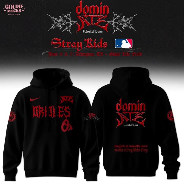 Baltimore Orioles x Stray Kids Dominate World Tour 2025 All Team Hoodie