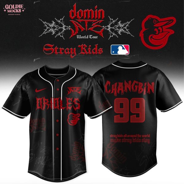 Baltimore Orioles x Stray Kids Dominate World Tour 2025 All Team Jersey