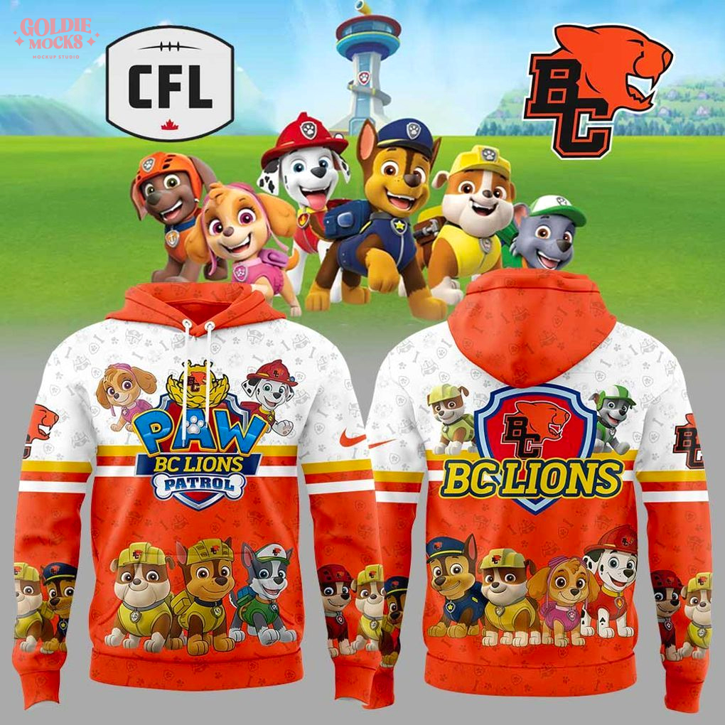 BC Lions Paw Patrol Hoodie BC Lions Paw Patrol Hoodie
