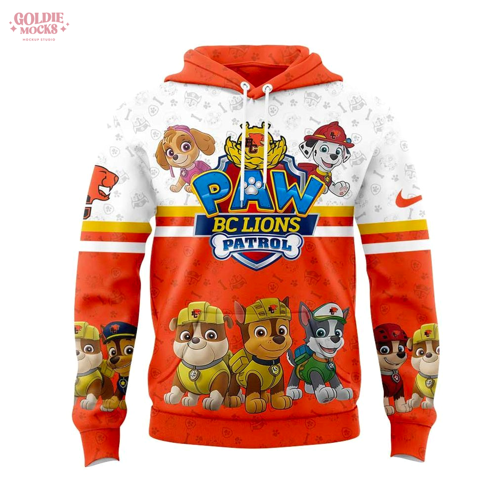 BC Lions Paw Patrol Hoodie BC Lions Paw Patrol Hoodie