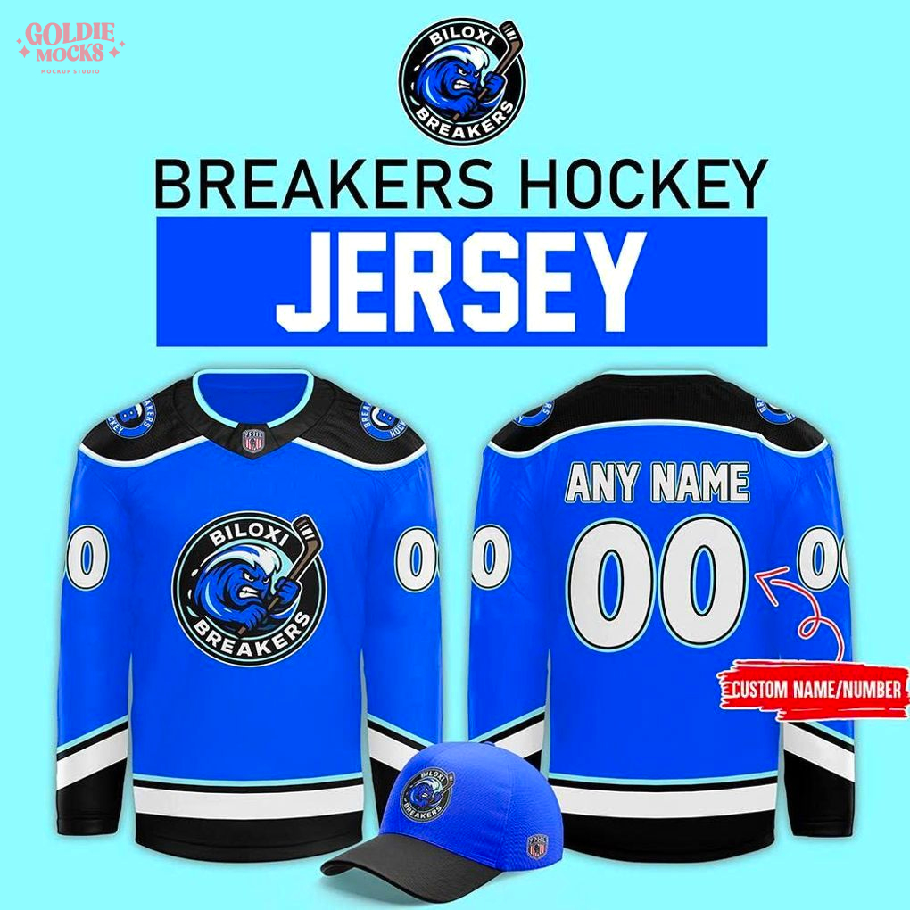 Biloxi Breakers 2025 New Edition Hockey Jersey Biloxi Breakers 2025 New Edition Hockey Jersey