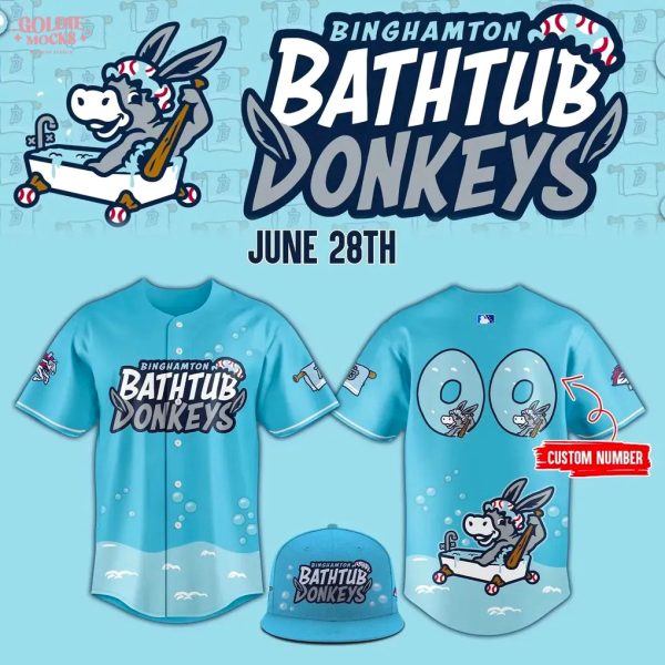 Binghamton Bathtub Donkeys 2025 For Fans Special Jersey