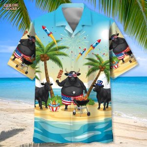 Black Angus Grilling BBQ 2025 Hawaiian Shirt