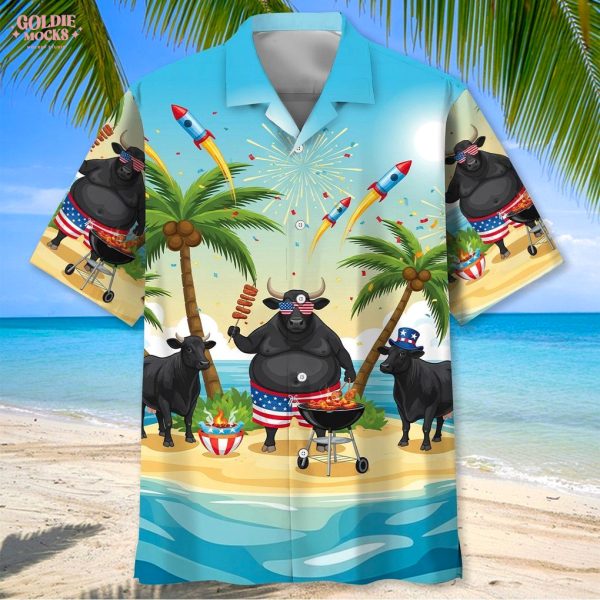 Black Angus Grilling BBQ 2025 Hawaiian Shirt