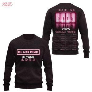 Black Pink In Your Area Deadline 2025 World Tour T-Shirt