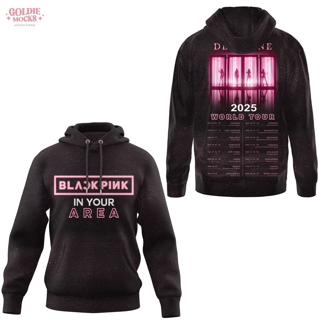 Black Pink In Your Area Deadline 2025 World Tour T-Shirt Black Pink In Your Area Deadline 2025 World Tour T-Shirt
