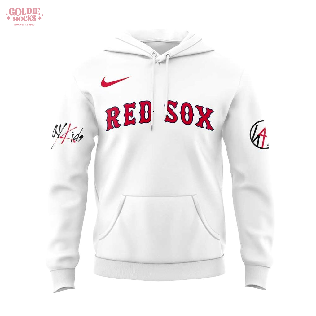 Boston Red Sox x ATE Show Signature All Team 2025 White Hoodie Boston Red Sox x ATE Show Signature All Team 2025 White Hoodie