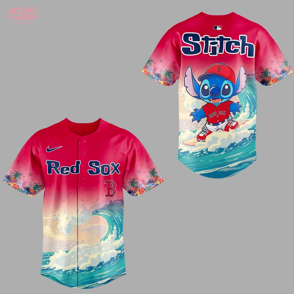 Boston Red Sox x Stitch Aloha 2025 Jersey Boston Red Sox x Stitch Aloha 2025 Jersey