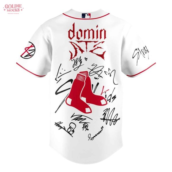 Boston Red Sox x Stray Kids ATE Tour Signature All Team For Fans 2025 Jersey