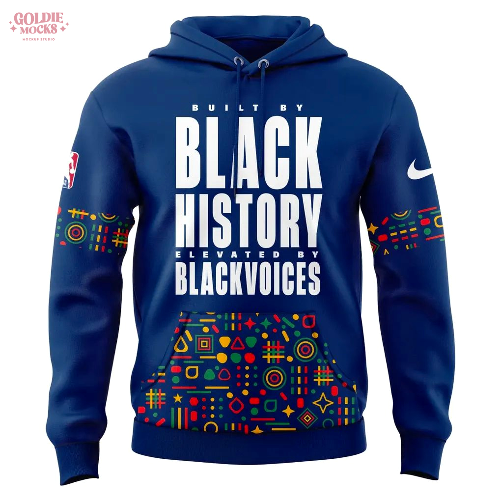 Built By Black History Elevated By Black Voices Indiana Pacers Hoodie Built By Black History Elevated By Black Voices Indiana Pacers Hoodie