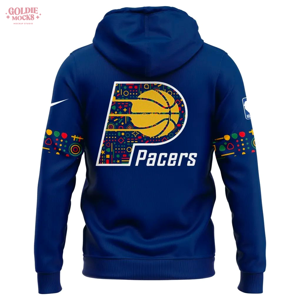 Built By Black History Elevated By Black Voices Indiana Pacers Hoodie Built By Black History Elevated By Black Voices Indiana Pacers Hoodie