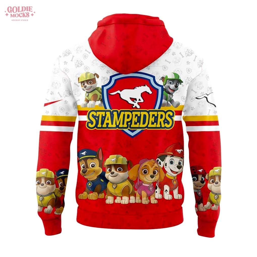 Calgary Stampeders Paw Patrol Hoodie Calgary Stampeders Paw Patrol Hoodie