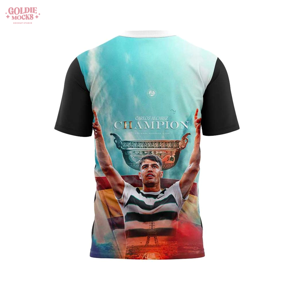 Carlos Alcaraz Garfia 2025 Roland Garros Champions Special Shirt Carlos Alcaraz Garfia 2025 Roland Garros Champions Special Shirt