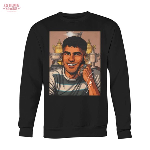 Carlos Alcaraz Roland Garros 2025 Winner For Fans T-Shirt