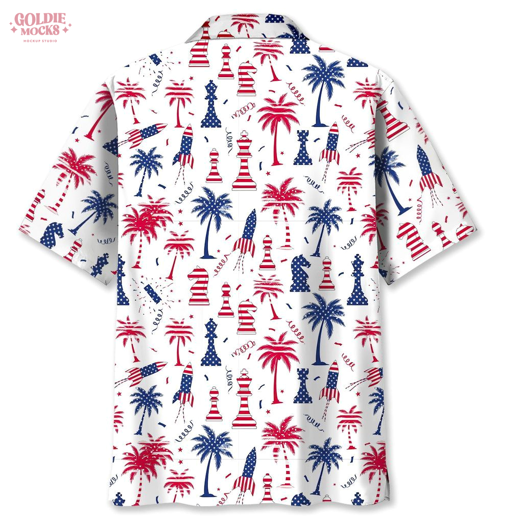 Chess Independence Day 2025 Hawaiian Shirt Chess Independence Day 2025 Hawaiian Shirt