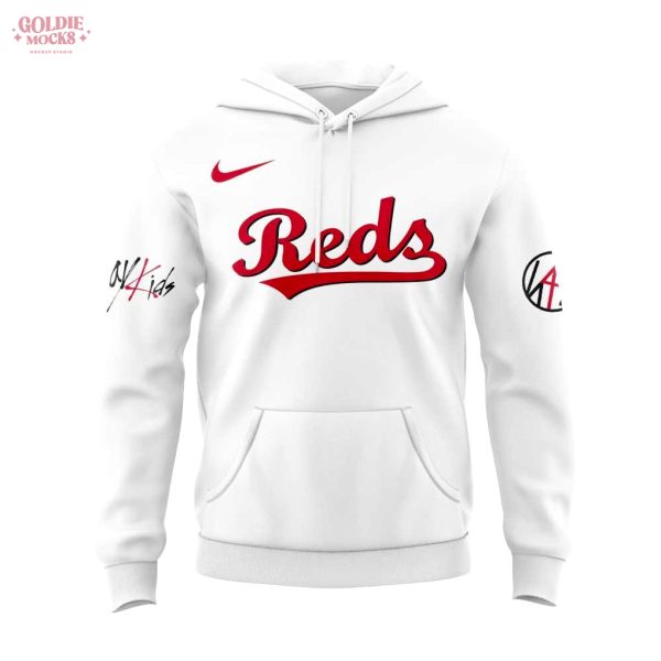 Cincinnati Reds x ATE Show Signature All Team 2025 White Hoodie