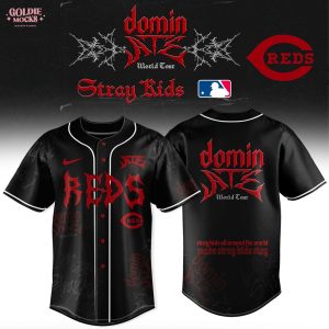 Cincinnati Reds x Stray Kids Dominate World Tour 2025 All Team Jersey