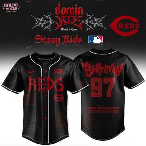 Cincinnati Reds x Stray Kids Dominate World Tour 2025 All Team Jersey